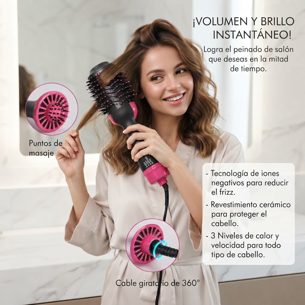 CEPILLO SECADOR PROFESIONAL ONE STEP